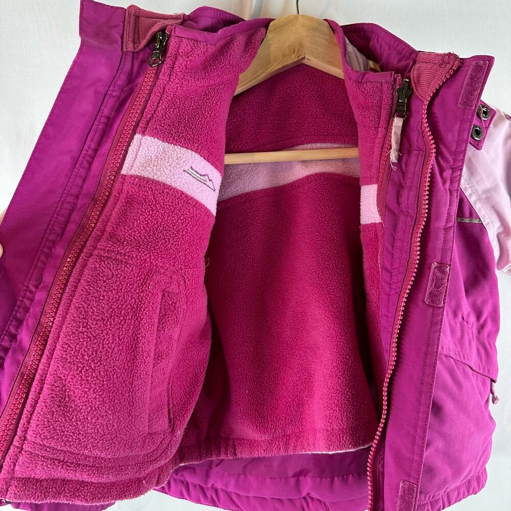 Childrens Place 3-in-1 Winter Snow/Ski Pink Jacket Toddler Girls Size 18mo Warm - Picture 6 of 12